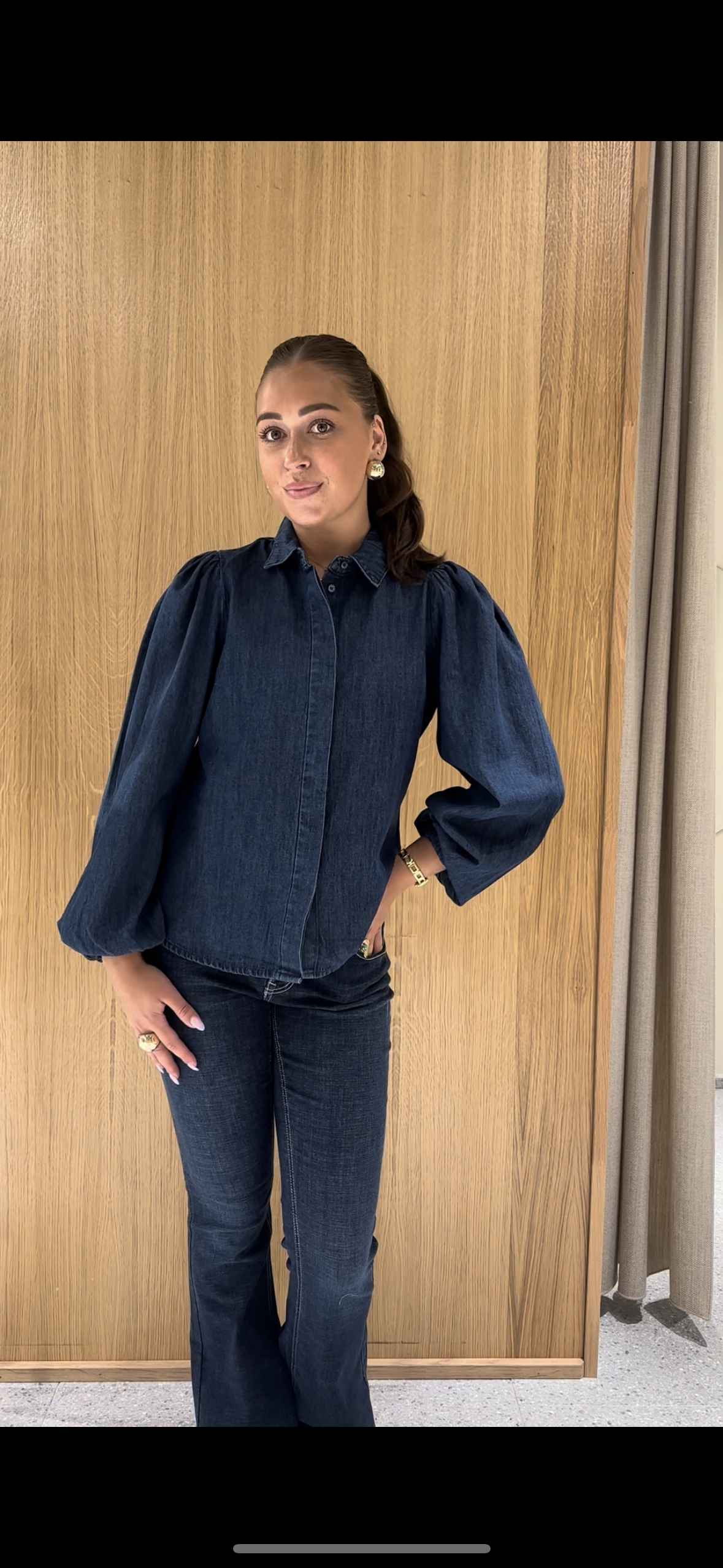 VMNILY Shirt - Dark Blue Denim